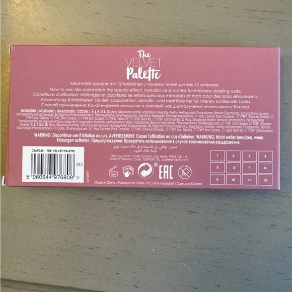 Ciate London The Velvet Rose Eyeshadow palette-12 shades - Picture 2 of 5